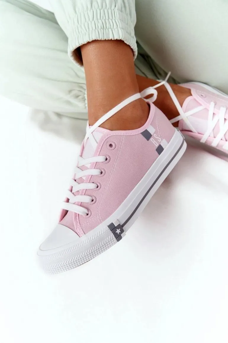 Klasyczne Damskie Trampki BIG STAR HH274110 Jasny Róż