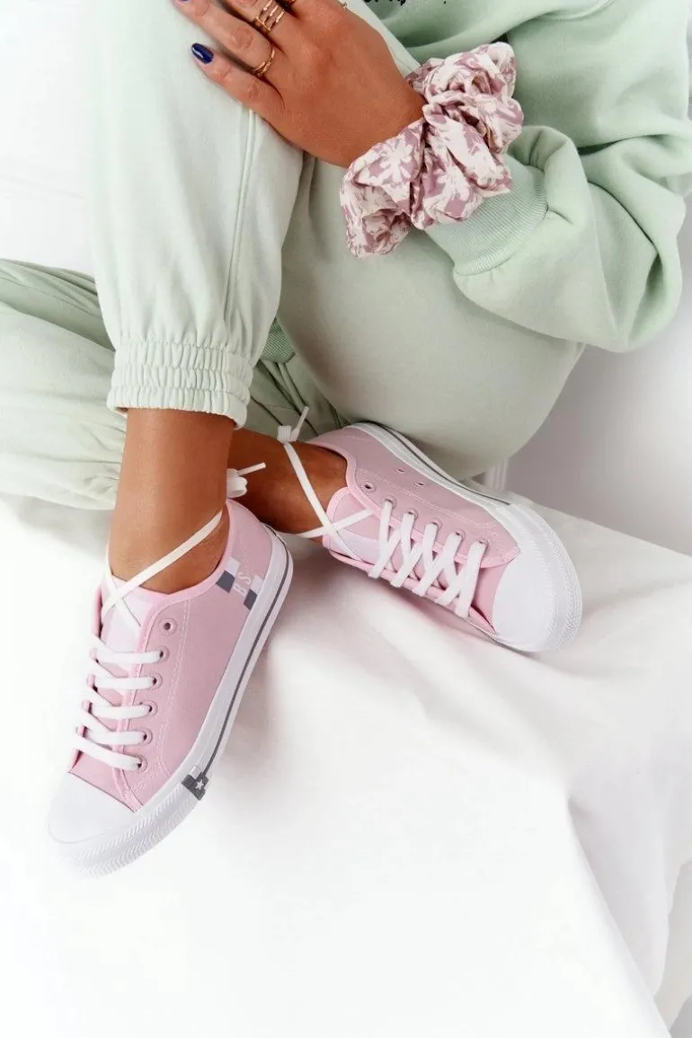 Klasyczne Damskie Trampki BIG STAR HH274110 Jasny Róż