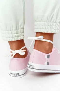 Klasyczne Damskie Trampki BIG STAR HH274110 Jasny Róż