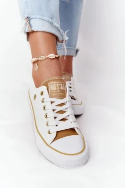 Klasyczne Damskie Trampki BIG STAR HH274458 Białe