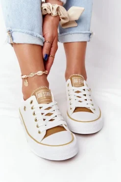 Klasyczne Damskie Trampki BIG STAR HH274458 Białe