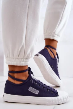 Klasyczne Damskie Trampki BIG STAR JJ274494 Granatowe