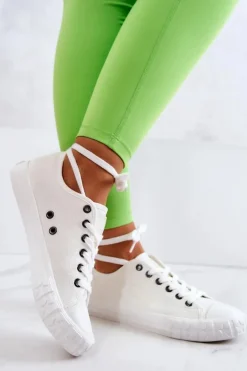 Klasyczne Damskie Trampki BIG STAR JJ274493 Białe