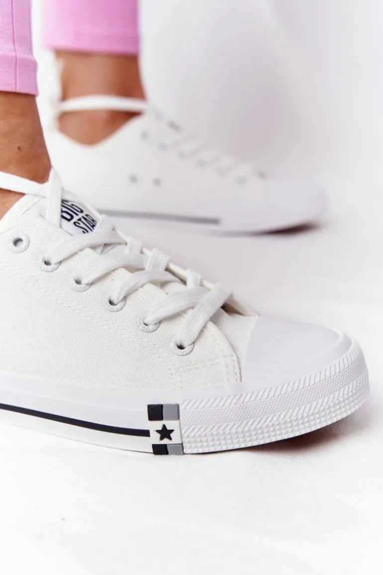 Klasyczne Damskie Trampki BIG STAR HH274109 Białe