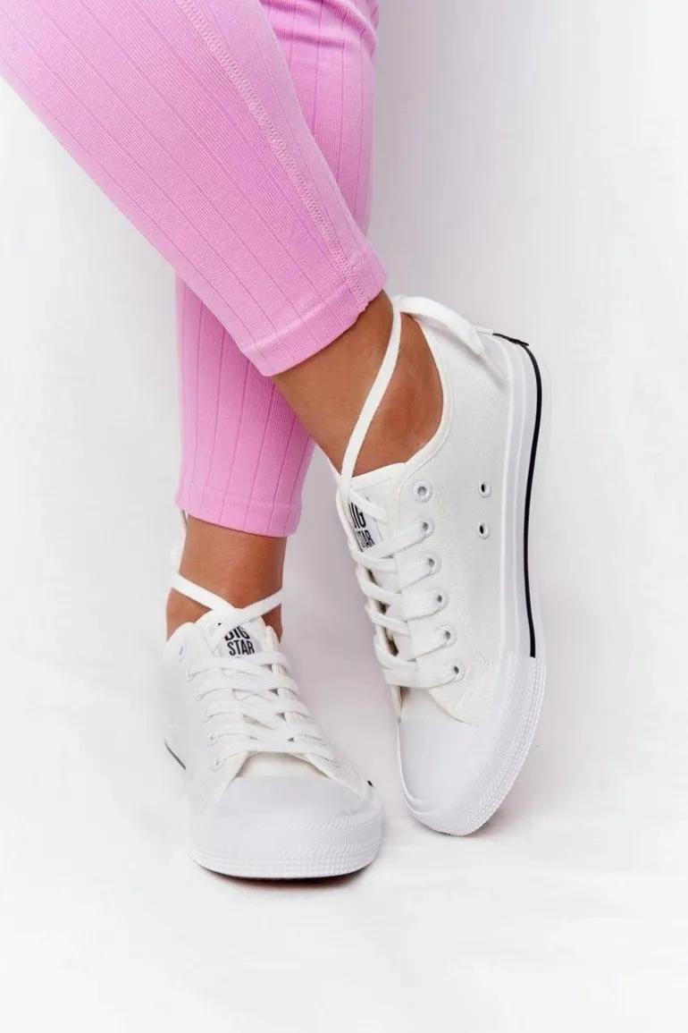 Klasyczne Damskie Trampki BIG STAR HH274109 Białe