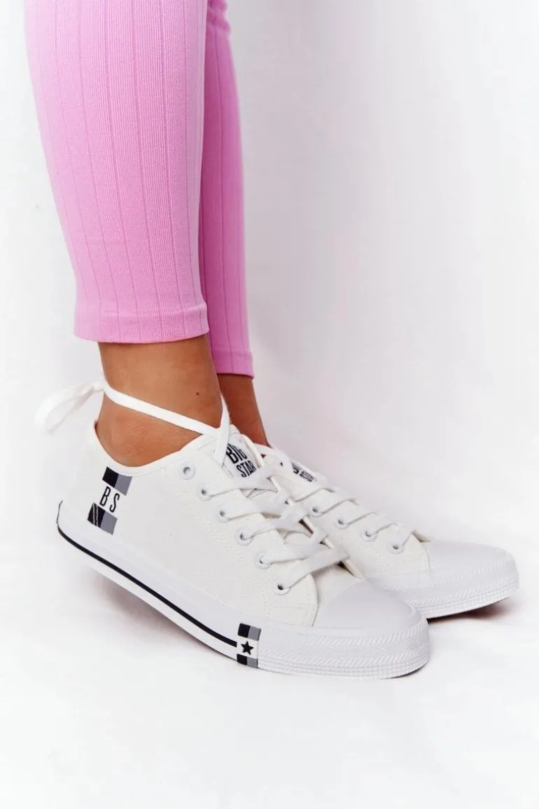 Klasyczne Damskie Trampki BIG STAR HH274109 Białe