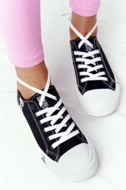 Klasyczne Damskie Trampki BIG STAR HH274108 Czarne