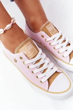 Klasyczne Damskie Trampki BIG STAR HH274455 Różowe