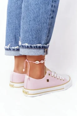 Klasyczne Damskie Trampki BIG STAR HH274455 Różowe