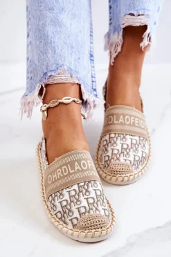 Klasyczne Espadryle Beżowe Warm Time