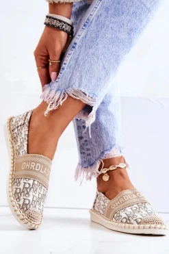 Klasyczne Espadryle Beżowe Warm Time