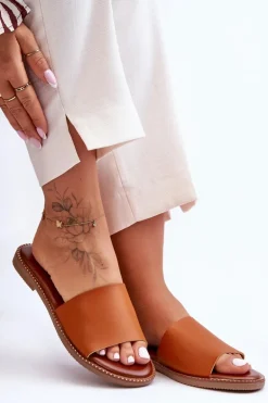 Klasyczne Klapki Damskie Camel Aphrodite