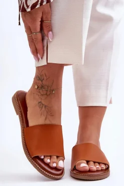 Klasyczne Klapki Damskie Camel Aphrodite