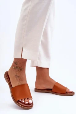 Klasyczne Klapki Damskie Camel Aphrodite