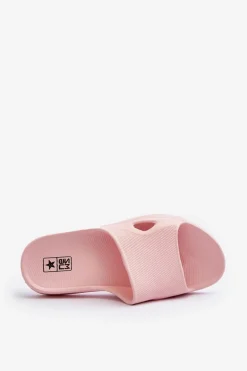 Klasyczne Klapki Damskie Różowe Juniria