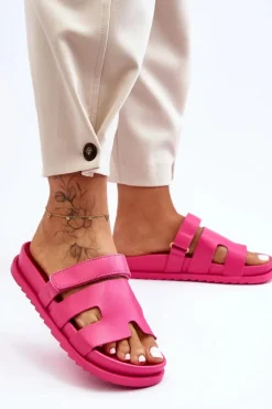 Klasyczne Klapki Damskie Fuksja Molie