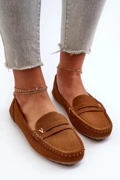 Klasyczne Mokasyny Damskie Camel Iramarie