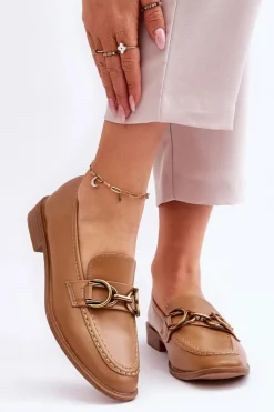 Klasyczne Mokasyny Damskie Brązowe Lorien