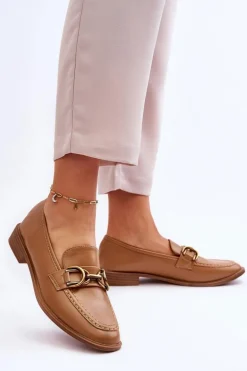 Klasyczne Mokasyny Damskie Brązowe Lorien