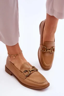 Klasyczne Mokasyny Damskie Brązowe Lorien