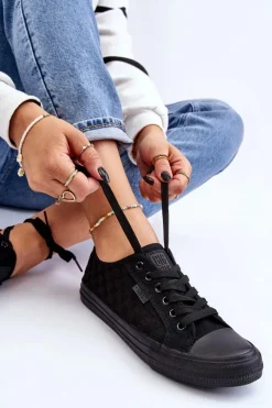 Klasyczne Niskie Trampki Big Star LL274072 Czarne