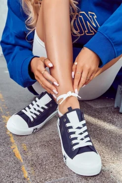 Klasyczne Niskie Trampki Big Star JJ274256 Granatowe