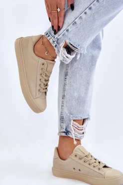 Klasyczne Niskie Trampki Big Star LL274094 Beżowe