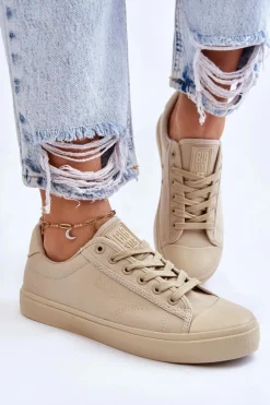 Klasyczne Niskie Trampki Big Star LL274094 Beżowe