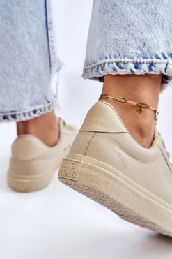 Klasyczne Niskie Trampki Big Star LL274094 Beżowe