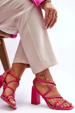 Klasyczne Sandały Na Obcasie Fuksja Lucetta