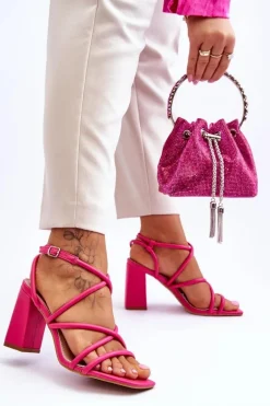 Klasyczne Sandały Na Obcasie Fuksja Lucetta