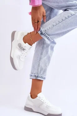 Klasyczne Sneakersy Memory Foam System Big Star LL274A024 Białe