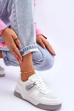 Klasyczne Sneakersy Memory Foam System Big Star LL274A024 Białe