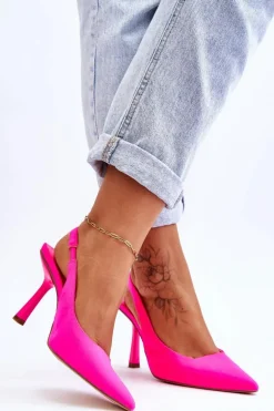 Klasyczne Szpilki W Szpic Neonowy Róż Whitley