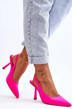 Klasyczne Szpilki W Szpic Neonowy Róż Whitley