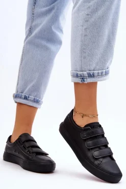 Klasyczne Tenisówki Na Rzepy Big Star LL274A206 Czarne