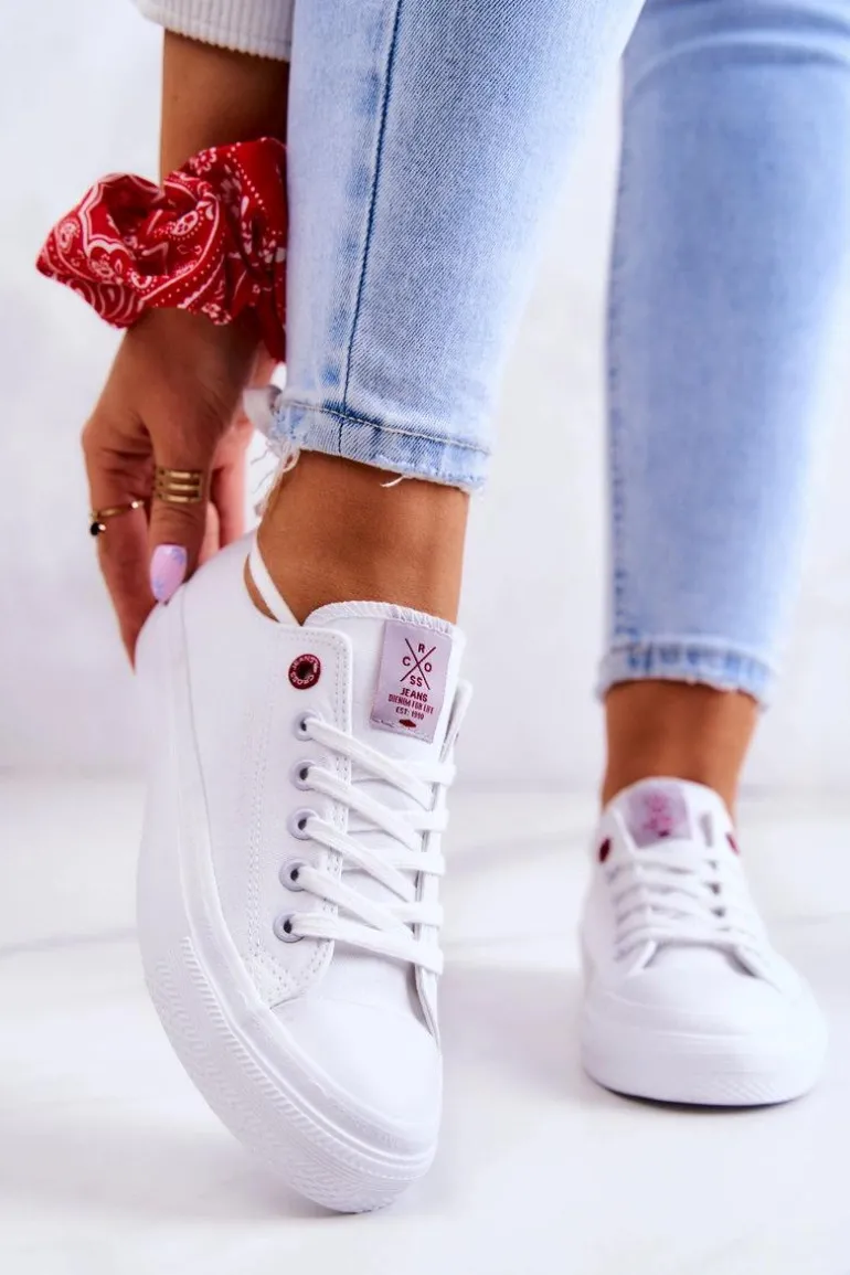 Klasyczne Trampki Cross Jeans JJ2R4017C Białe