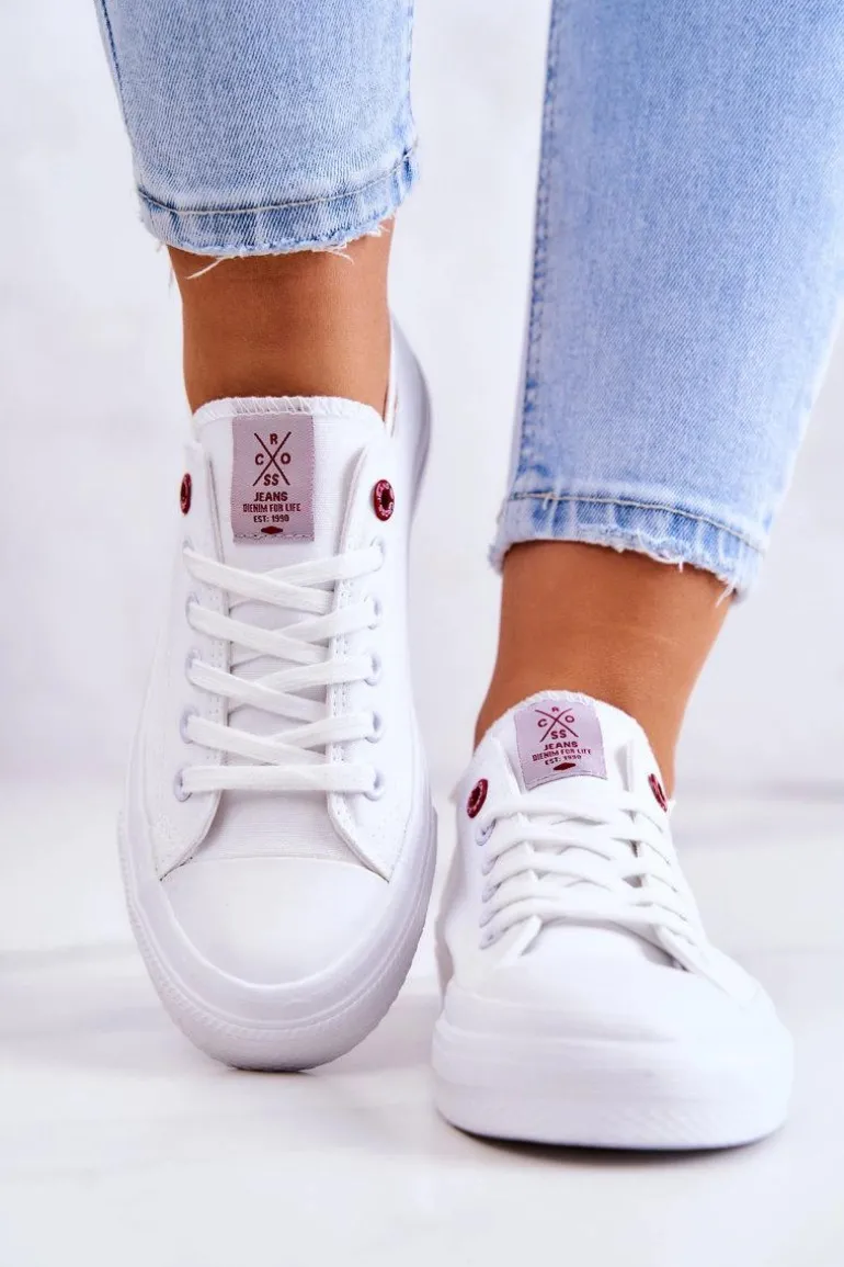 Klasyczne Trampki Cross Jeans JJ2R4017C Białe