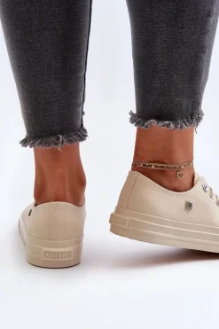 Klasyczne Trampki Damskie Big Star NN274286 Beżowe