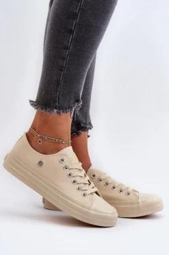 Klasyczne Trampki Damskie Big Star NN274286 Beżowe