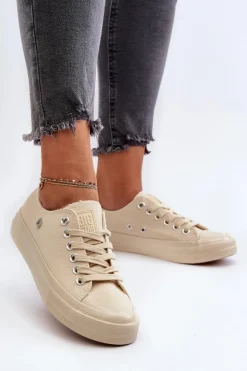 Klasyczne Trampki Damskie Big Star NN274286 Beżowe