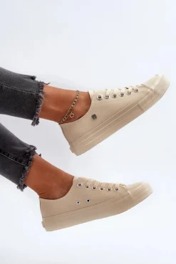 Klasyczne Trampki Damskie Big Star NN274286 Beżowe