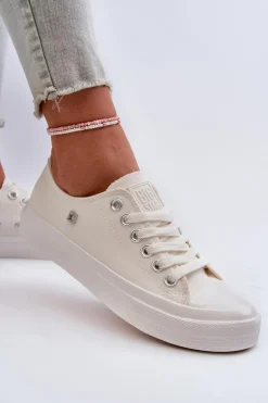 Klasyczne Trampki Damskie Big Star NN274285 Białe