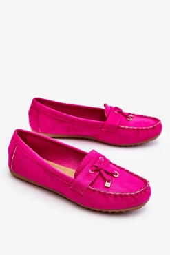 Klasyczne Zamszowe Mokasyny Fuksja Good Time