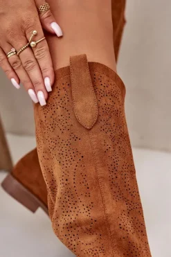 Kozaki Damskie Ażurowe Camel S.Barski HY42-132