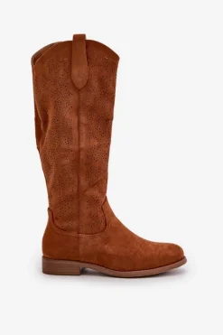 Kozaki Damskie Ażurowe Camel S.Barski HY42-132