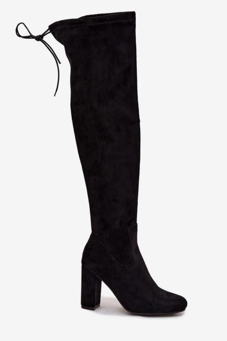 Kozaki Damskie Na Słupku Czarne Xamarin