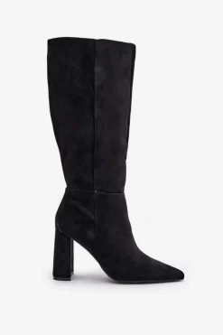 Kozaki Na Słupku Przed Kolano Czarne Lannetea