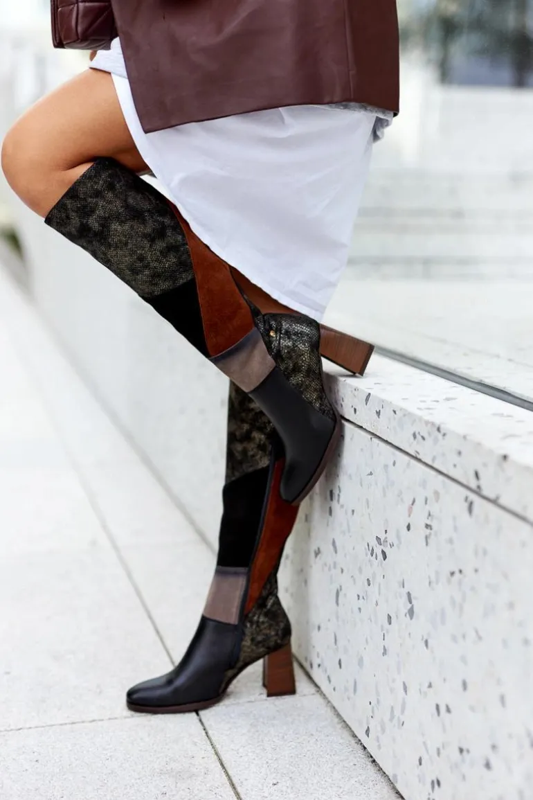 Kozaki Na Suwak Maciejka Brązowe 05240-02