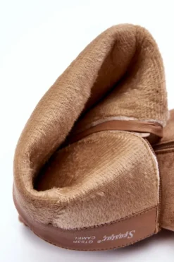 Kozaki Przed Kolano Na Słupku Zamszowe Ciemnobeżowe Kilrenita